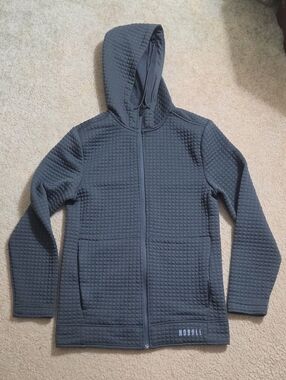 NEW NOBULL Quilted Full-Zip Hoodie Sweatshirt